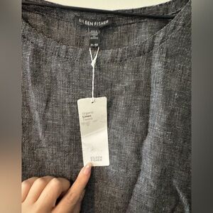 Eileen fisher organic linen tweed dress new with tags size XL with pockets